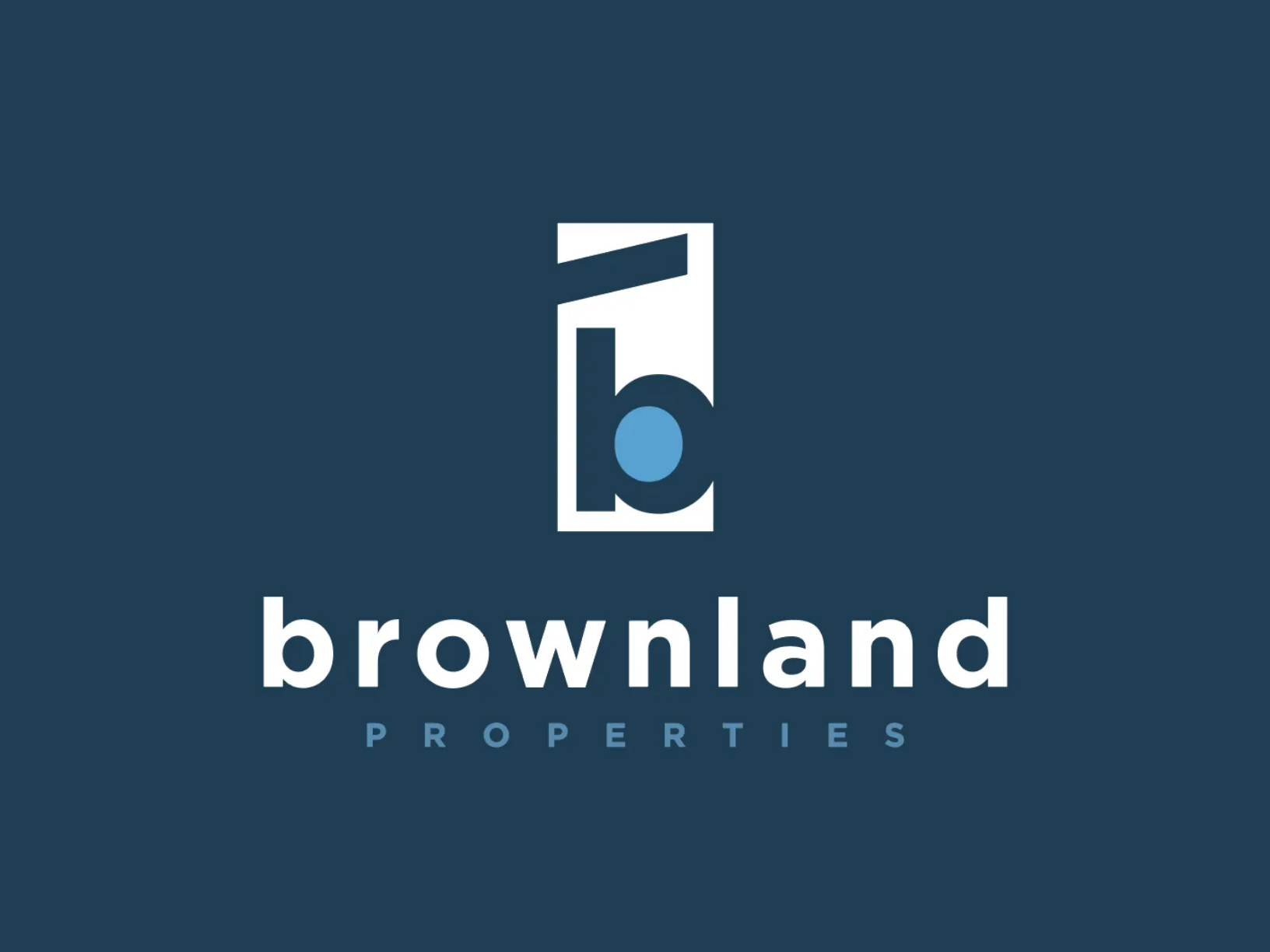 Brownland Properties logo rebrand for a real estate agency