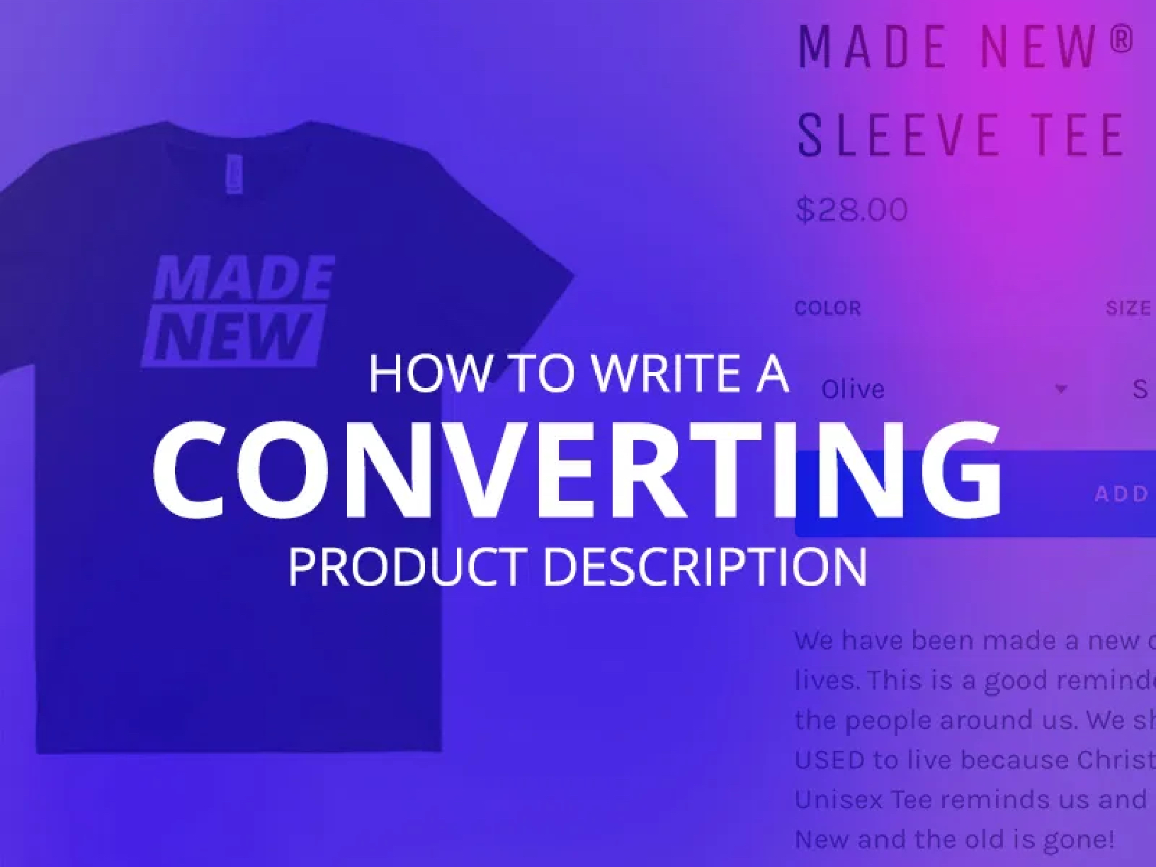 How To Write A Converting Product Description